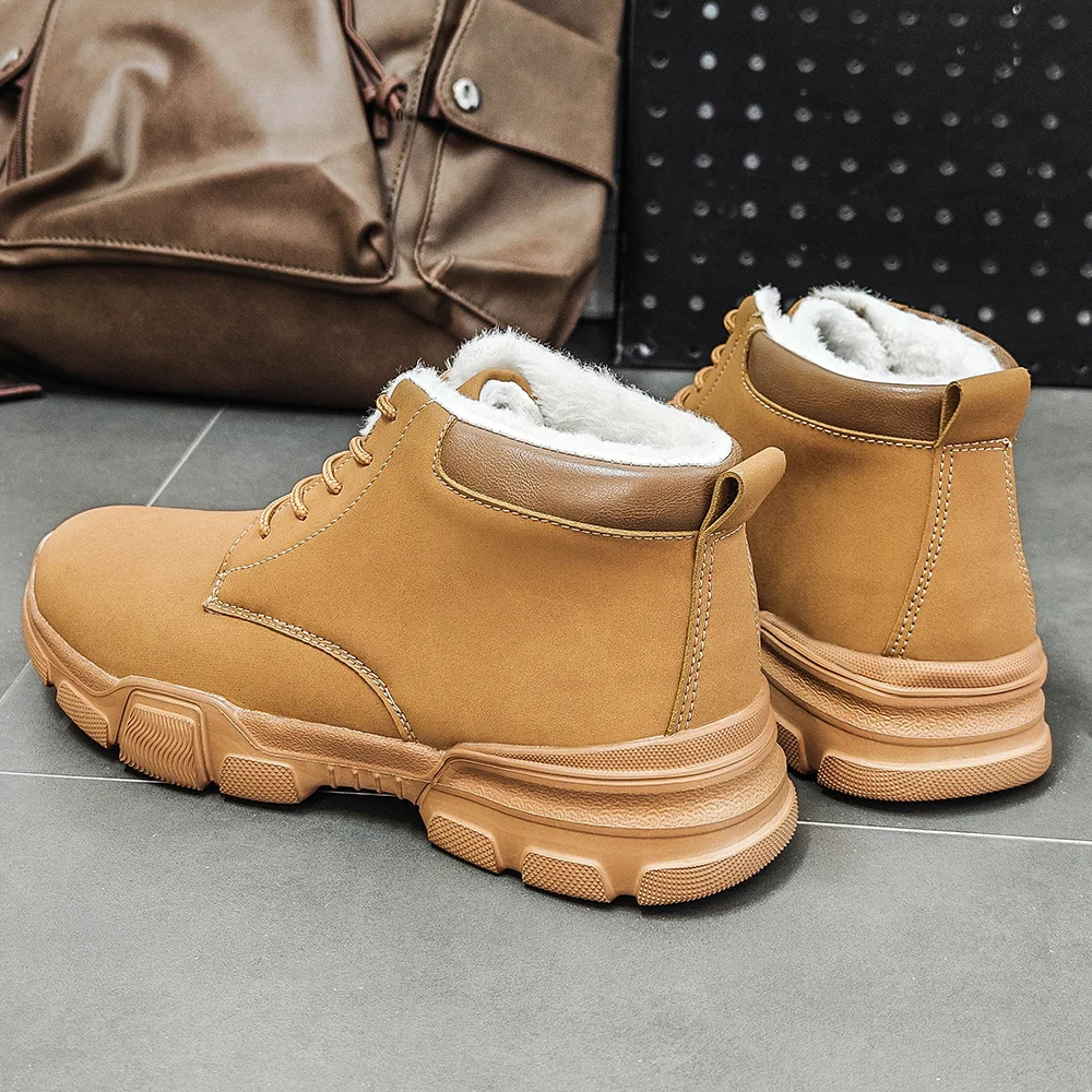 Bottes montantes en jean pour hommes, chaussures de sport décontractées, bottes pour hommes tendance et à la mode