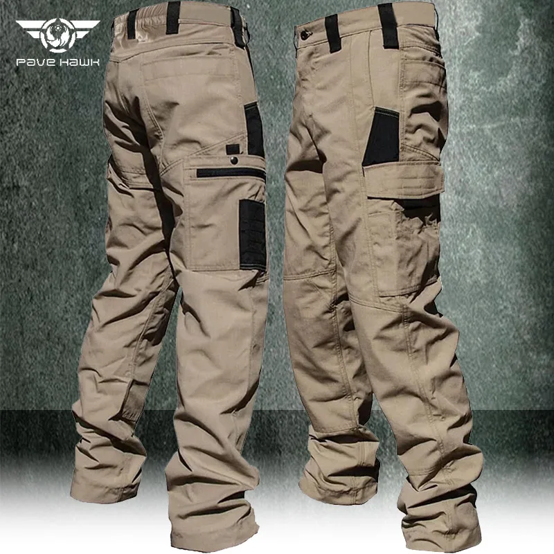 Wear Resistant Work Pant Man Multi-pocket Straight Cargo Trousers Outdoor Jogging Tactical Pants Spring Autumn Casual Trousers