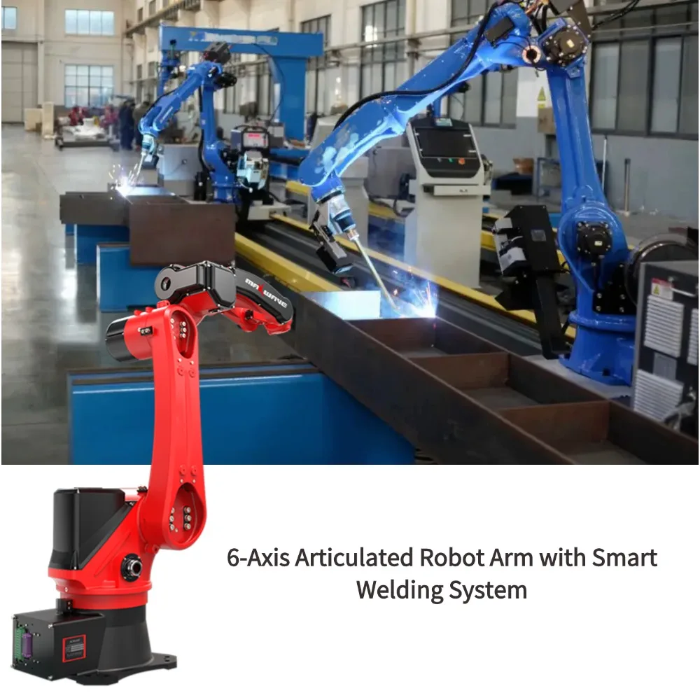 Brazo robótico industrial de pintura de 6 ejes, brazo robótico colaborativo para pulverización, brazo robótico, pulido robótico para fabricación de metales