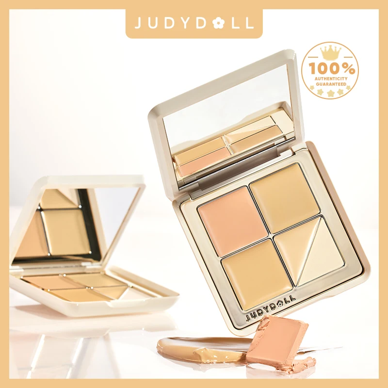 

Judydoll 5-Color Concealer Palette, Salmon Tone for Dark Circles & Spots, Brightening & Perfecting Face, Smooth Coverage
