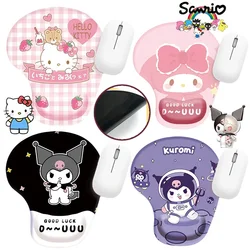 Sanrio Hello Kitty 3D Wrist Mouse Pad Melody Mouse Pad with Wrist Rest Non-slip Rubber Computer Pad Anime Soft Mousepad Support