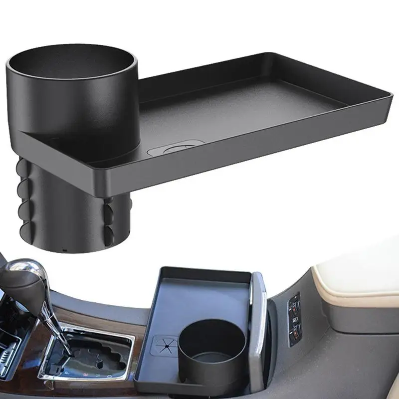 Cup Holder Tray For Car Auto Storage Tray Table Multifunctional Car Organization Tray Table For Drinks Snacks Mobile Phones