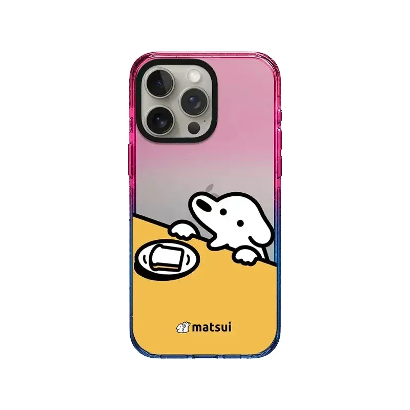 

Dog Friends Cartoon 2.5 Acrylic Gradient Border iPhone 12 13 15 14 Pro Max Protective Case, Fits iPhone 15 Pro Max