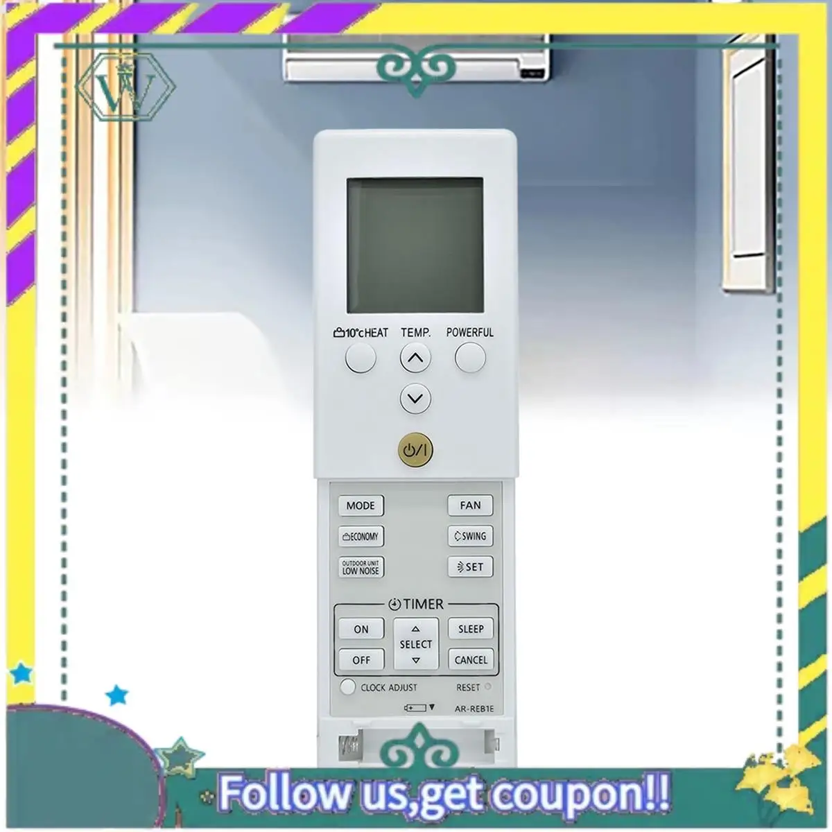 جديد AR-REB1E التبريد التدفئة التحكم عن بعد ل AR-REY1U AR-REB2E AOYG 09-12LD مكيف الهواء التحكم عن بعد