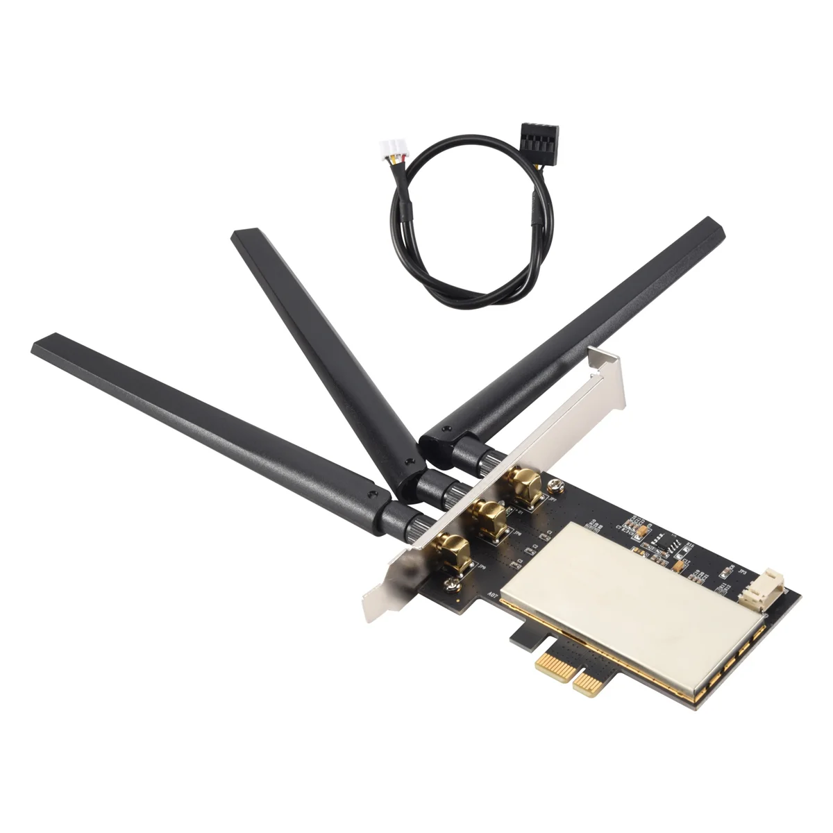 для Broadcom Bcm94360CSAX Bcm 943602 CS Bcm94331CSAX WLAN Card Настольный адаптер PCI-E конвертера + антенна для карты Wi-Fi