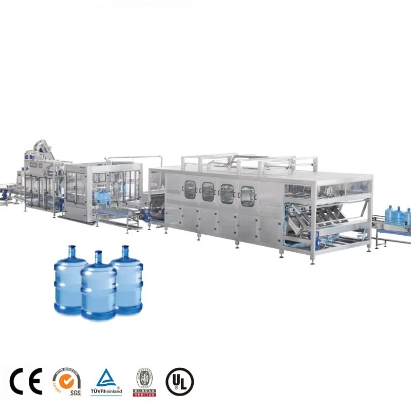 Customized Automatic A To Z 19L 20L 5 Gallon Water Bottle Machine Barrel Washing Filling And Capping Machine 3 Gallon Water Bott