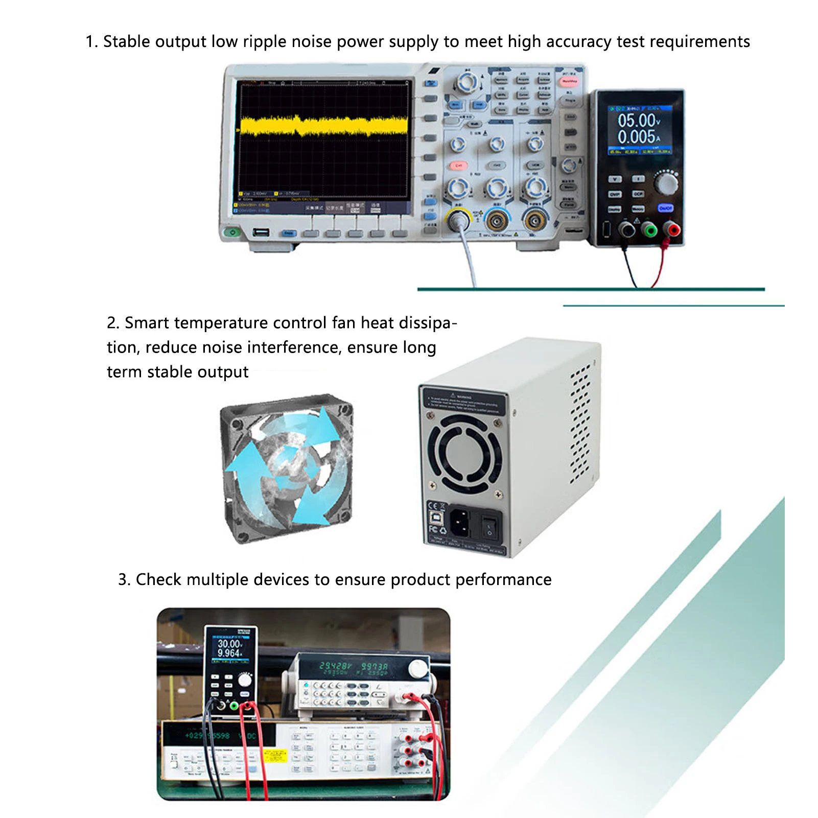 300W Bench DC Power Supply Adjustable DC Power Supply Single Channel Output Voltage Regulator Switch DC Power Regulator Switch
