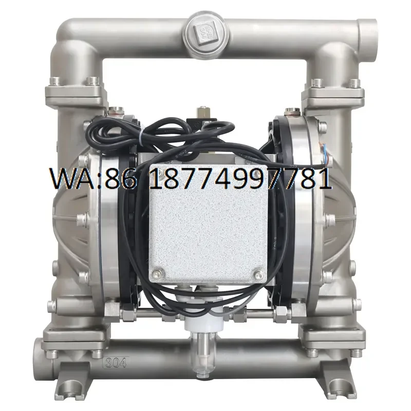 custom 1.5 Inch Pneumatic Double Diaphragm Pump Stainless Steel Air Operated with Leakage Protection Device