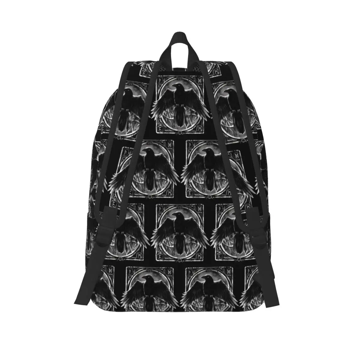 Odin's Watcher Yggdrasil Raven Student Backpack School Bag Hiking Travel Daypack for Boys Girls Fashion Bookbag Shoulder Bags