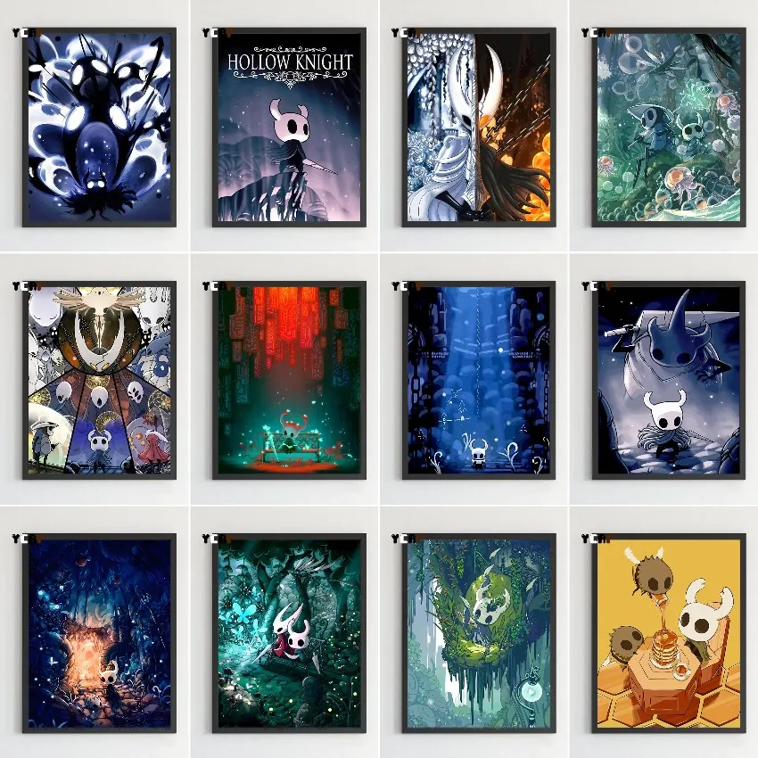 5D DIY Hollow Knight Video Game Diamond Painting Gaming Wall Art Decor Kids Room Gaming Room Decoration