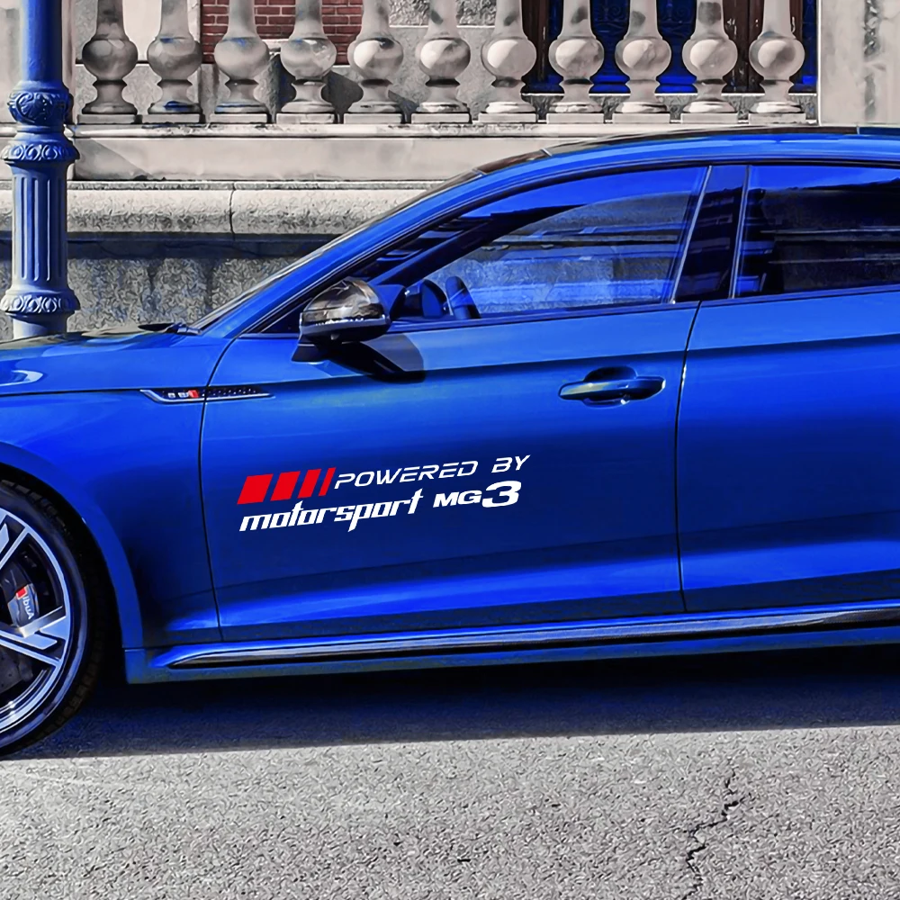 2 قطعة لموريس المرآب MG MG3 MG5 MG6 MG7 HS GT هيكتور ZS شعار السيارة الجسم ملصقات الباب ديكور السيارات التصميم الشارات اكسسوارات