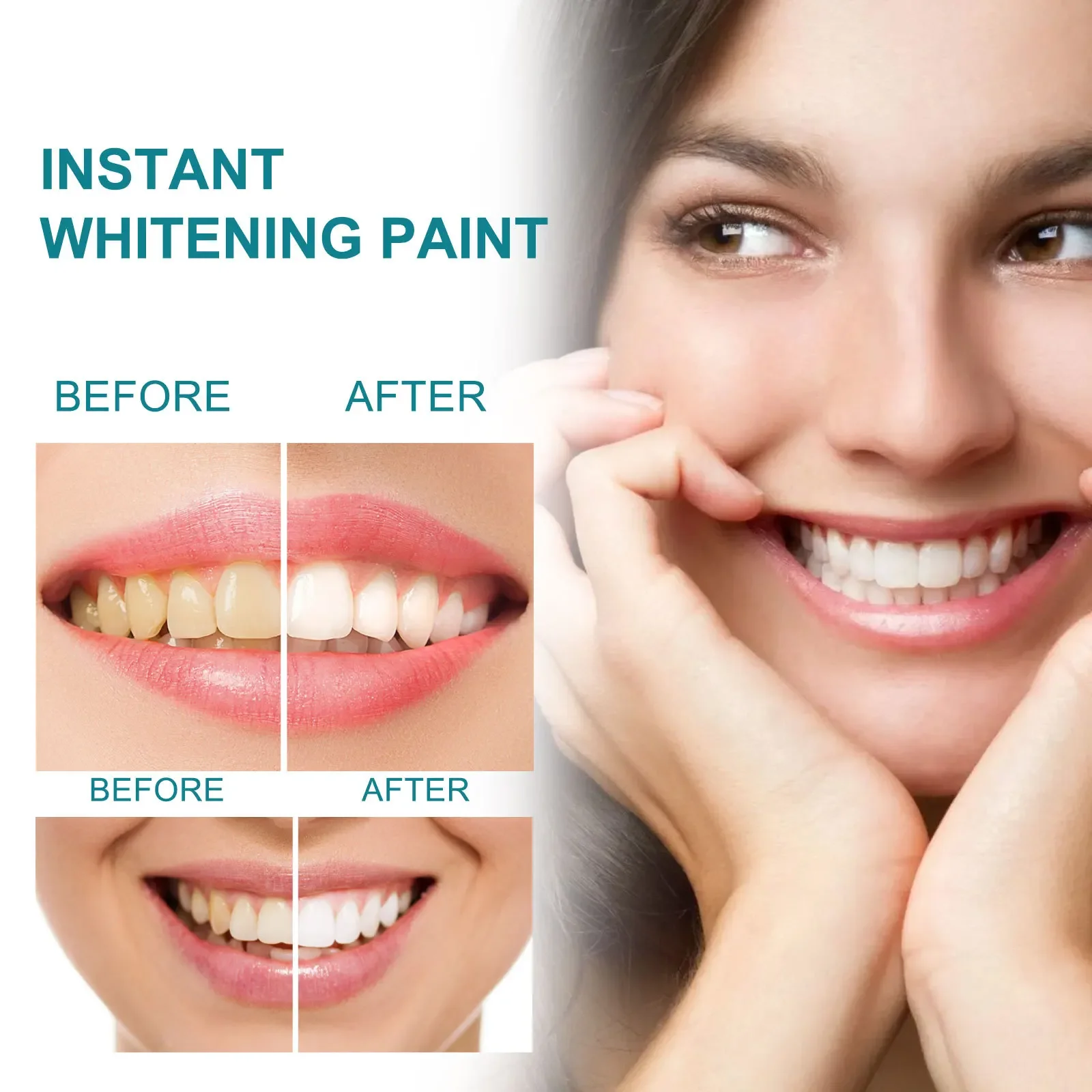 Teeth White Paint Anti Pigmentation Remove Smoke Stains Bad Breath Clean Tartar Oral Care Paint Whitening Whitening Tooth