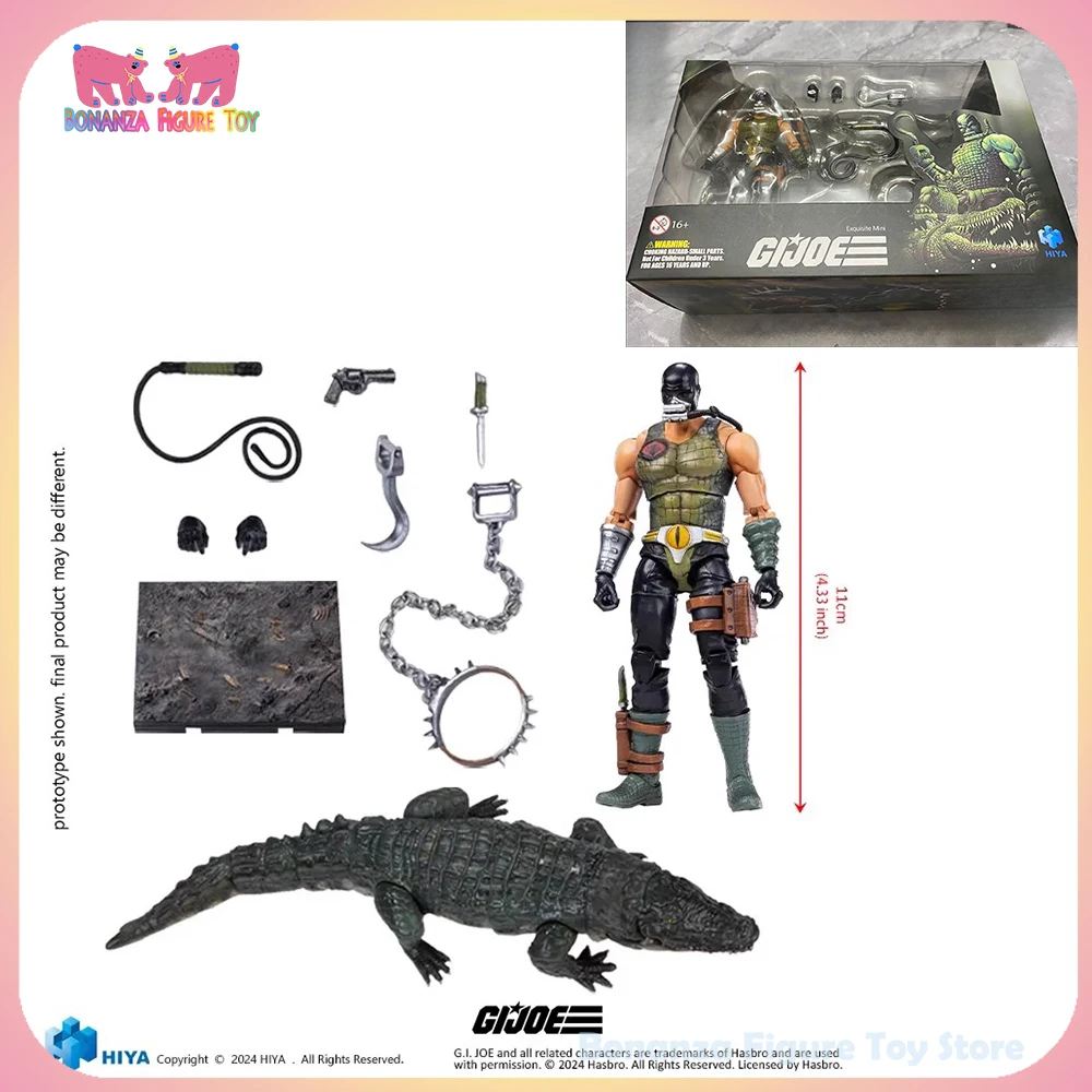 

New 1/18 Hiya Model 2025 Exquisite Mini Series G.I.JOE Croc Master Fiona Action Figures Room Design Ornament Custom Toys Gift