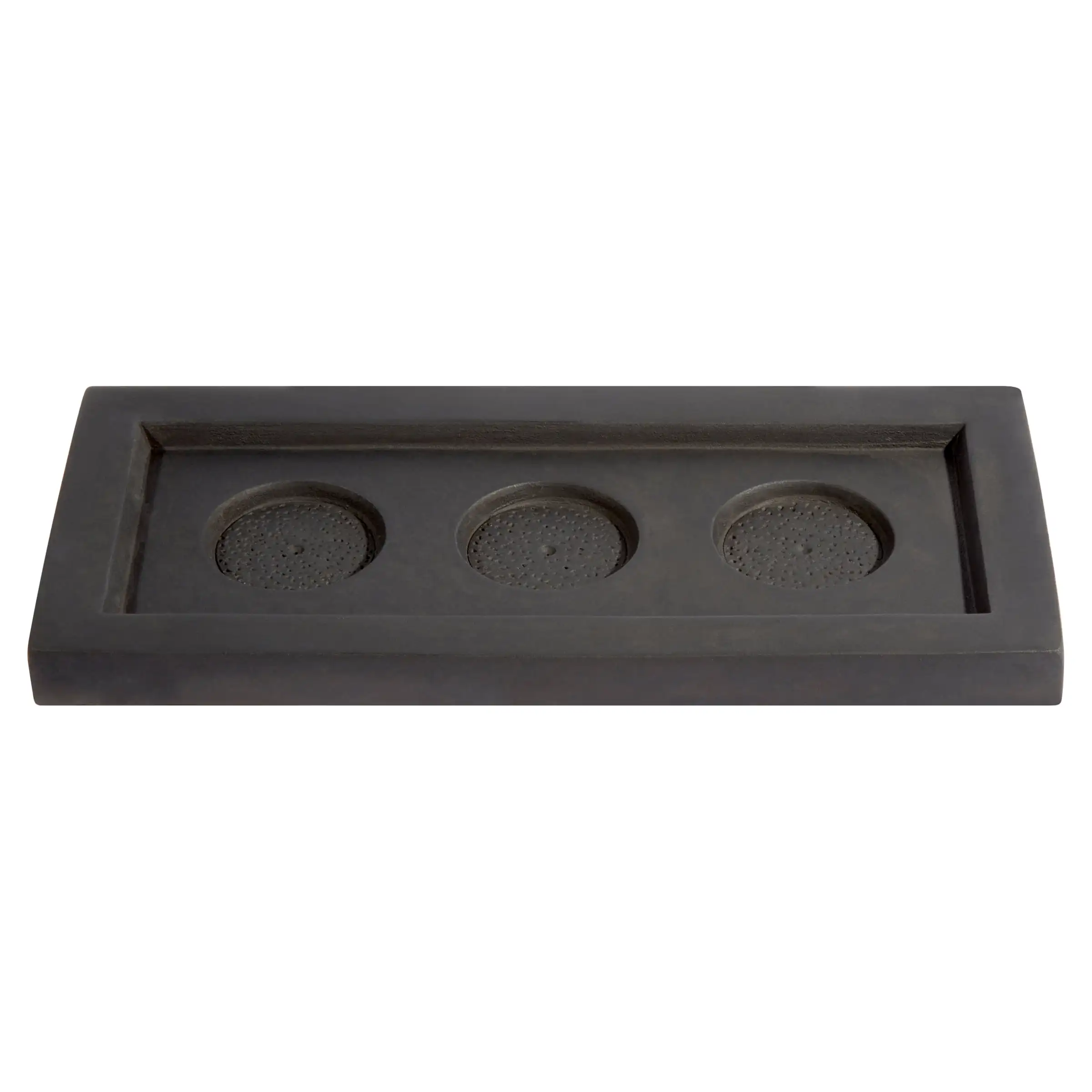 Decorative Clear Glass Tealight Candleholders with Rocks and Ceramic Base, 4"