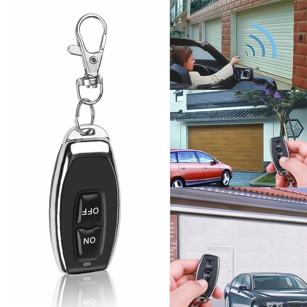 433Mhz RF 리모컨 온오프 버튼 학습 코드 EV1527 스마트 홈 송신기 (LED 조명, 자동차 게이트, 차고 문, 알람 키용)