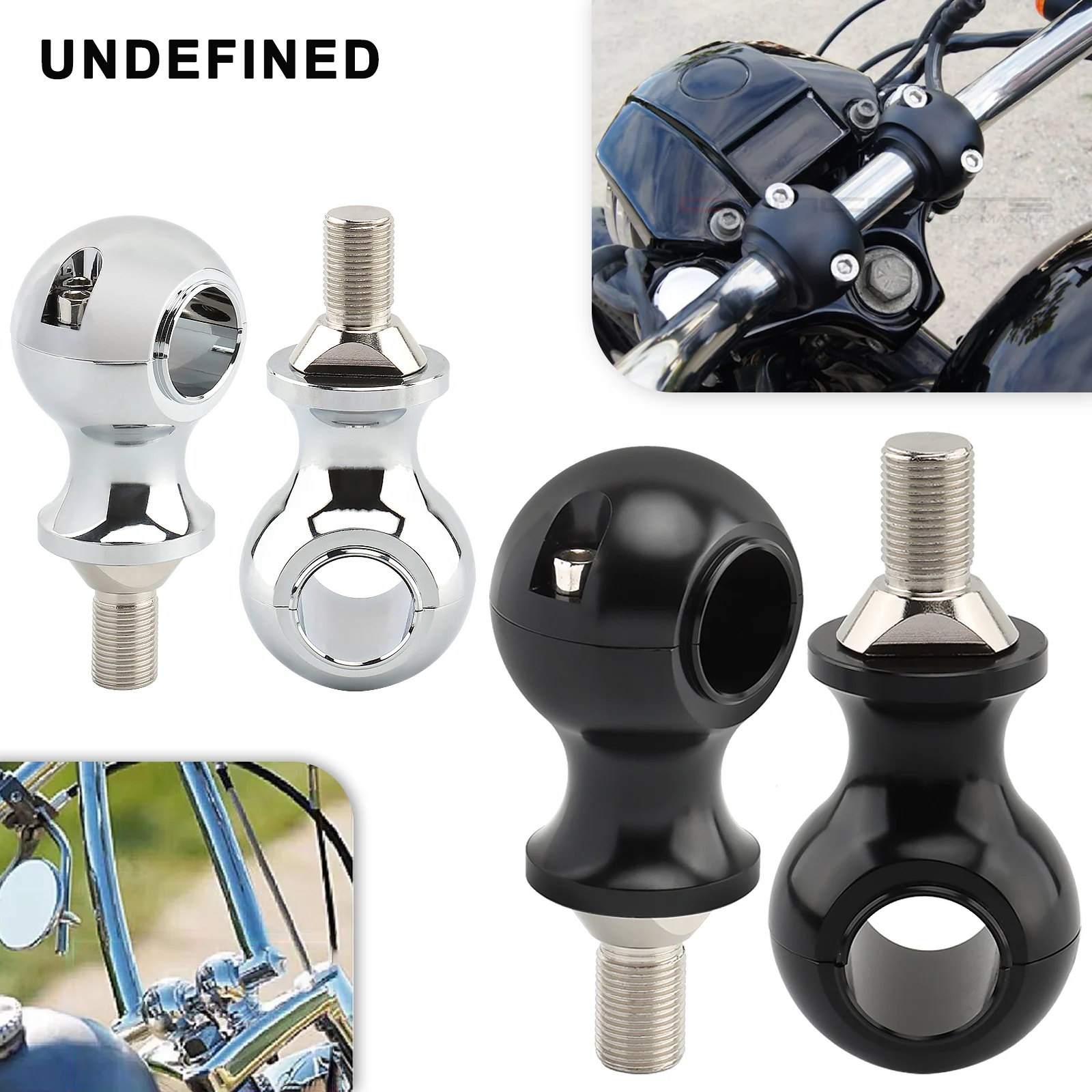 

For Harely Springer Softail Cross Bones Heritage Softail Bad Boy CVO Springer Softail 1" 25mm Motorcycle Handle Bar Riser Kit