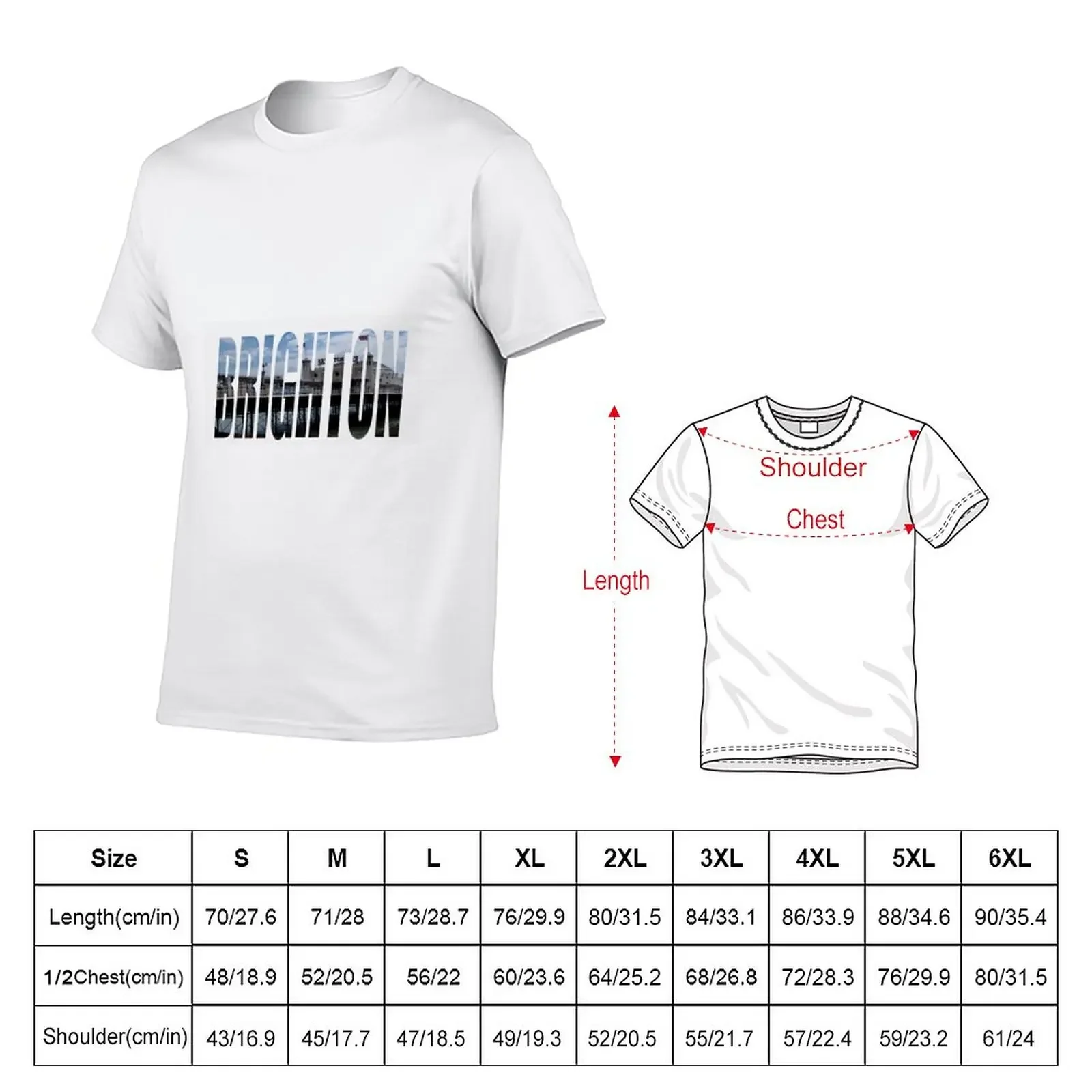 Brighton T-Shirt anime clothes tops blacks mens white t shirts