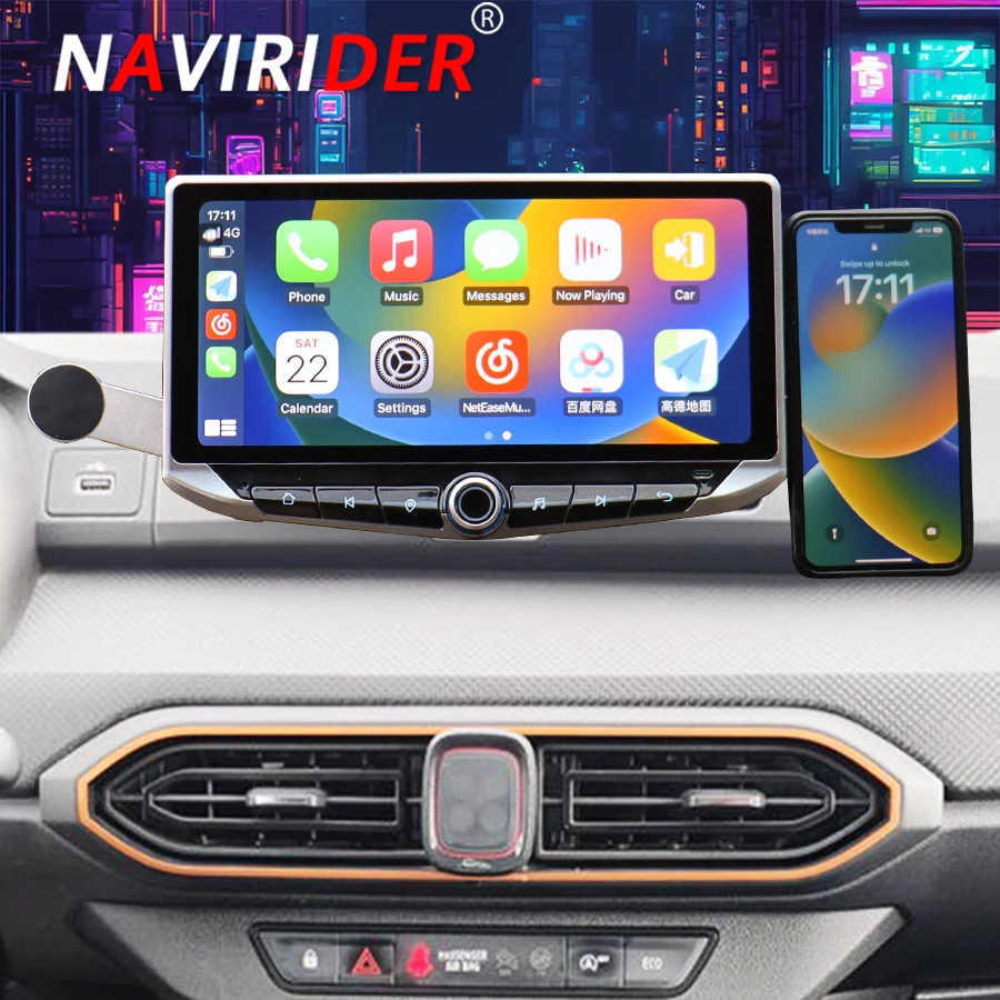 

10.88inch Android 14 Car Radio For Renault Sandero Dacia Sandero 2019-2025 Stereo Carplay GPS Navigation Multimedia Video Player