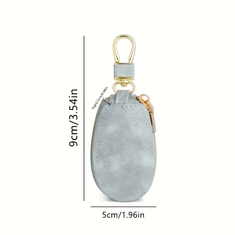 パーソナライズされた名前テキストキーホルダー ジッパー付き PU 車のキー収納オーガナイザー 男性 女性 誕生日 クリスマス バレンタインデー ギフト用