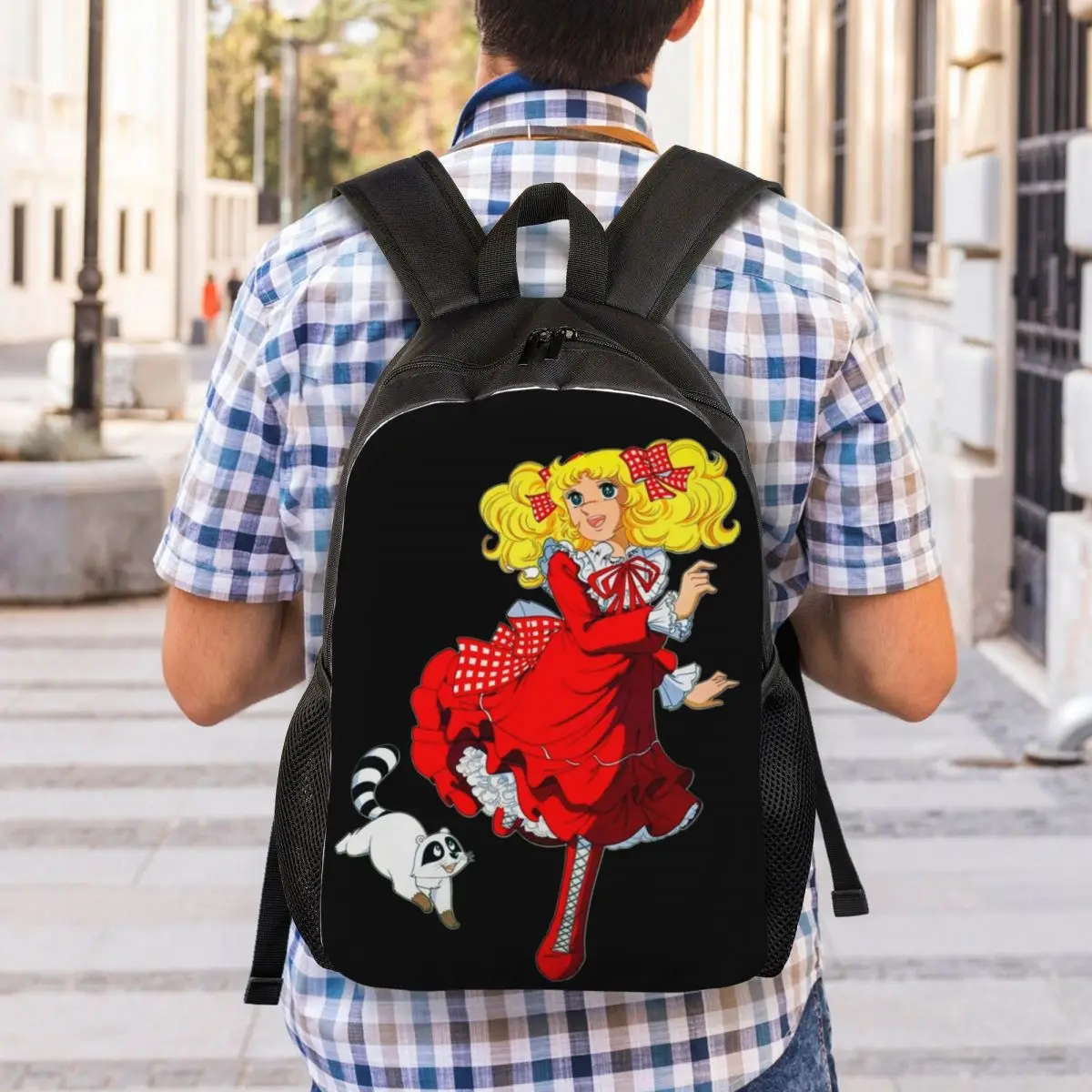 Mochilas con estampado 3D de Anime para niños y niñas, bolsa de viaje con dibujos animados japoneses, Manga, para escuela y Universidad, se adapta a ordenador portátil de 15 pulgadas