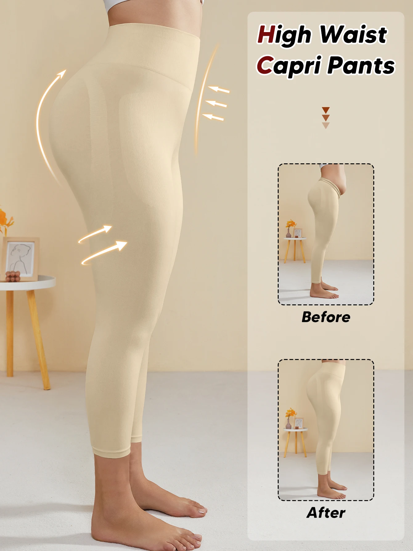 

Корректирующее белье больших размеров с контролем живота Корректирующее белье с высокой талией для подтяжки ягодиц Корректирующее белье для тела Капри Корректирующее белье Шорты для бедер стройнее