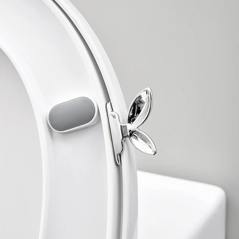 2PCS Leaf Shape Toilet Seat Handle Avoid Touching Toilet Seat Lifter for More Sanitary Lifestyle