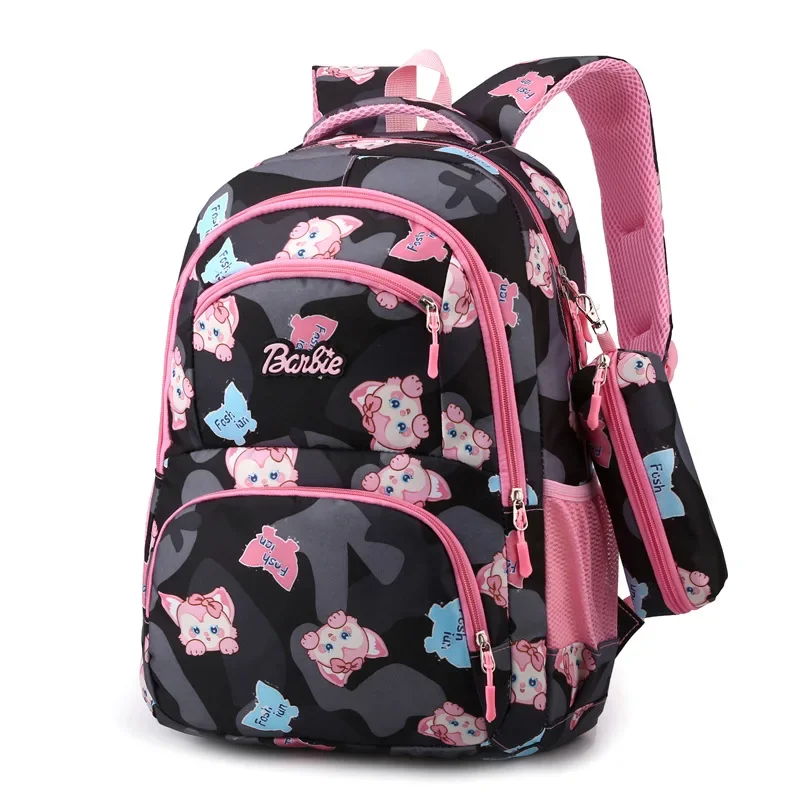 Children Primary Schoolbag Student Backpack Boy Girl Lightweight Shoulder Book Bag Kids Printed Cartoon Large Capacity Schoolbag