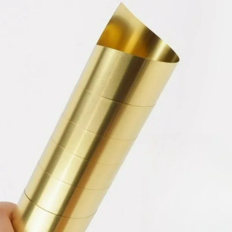 Messing-Abstandshalter-Rolle, 0,4-0,6 mm dick, 5-120 mm breit, 1M/2M, dünner Goldfolienstreifen für DIY-Bastelarbeiten, Schmuckherstellung, leitfähig – Detail 3