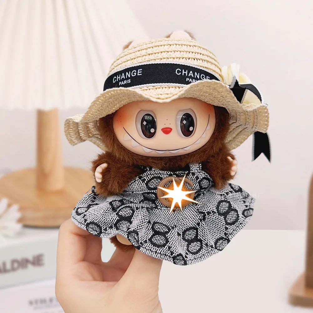 2025FORLabubu Set Pakaian Bayi FORLabubu Pakaian Kecil Boneka Rok Putri Elegan Set Prancis