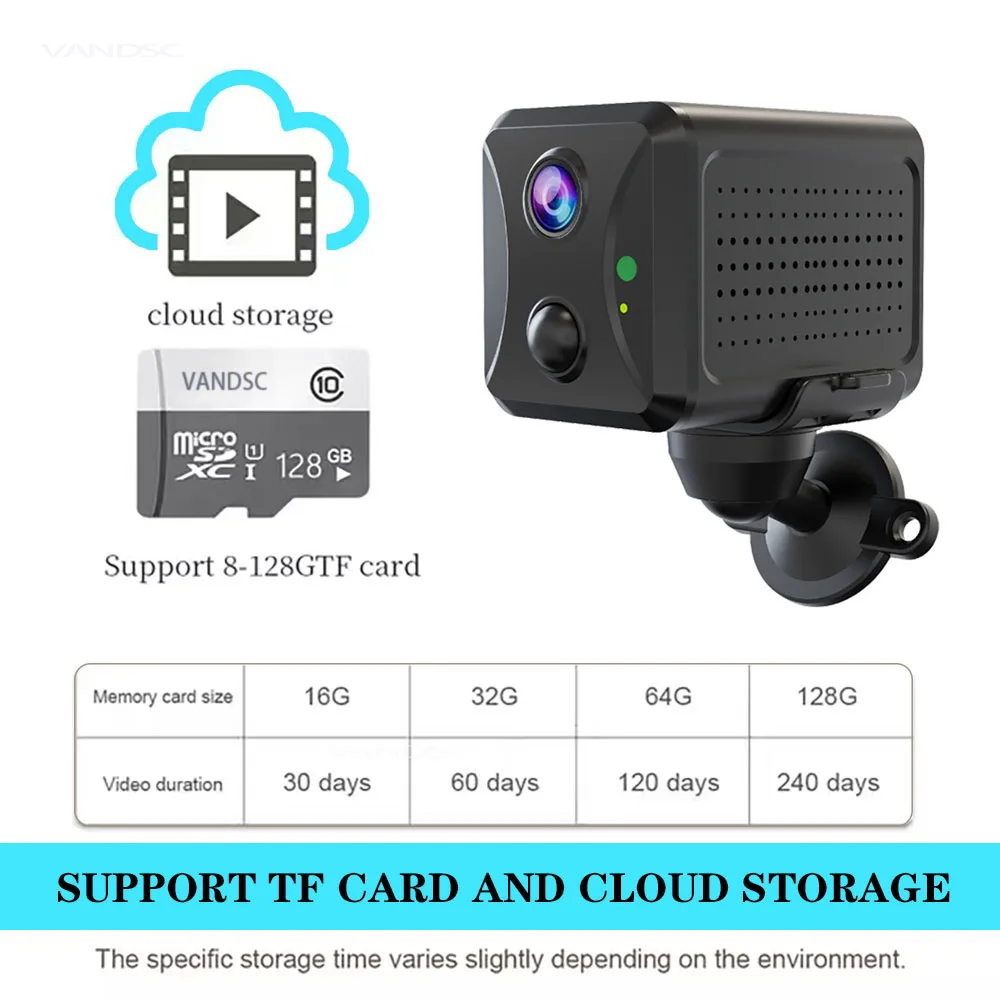 Cámara CCTV Ubox 5MP 4G tarjeta Sim o Wifi cámara de vigilancia del hogar intercomunicador PIR detección infrarroja Mini cámara IP de seguridad para