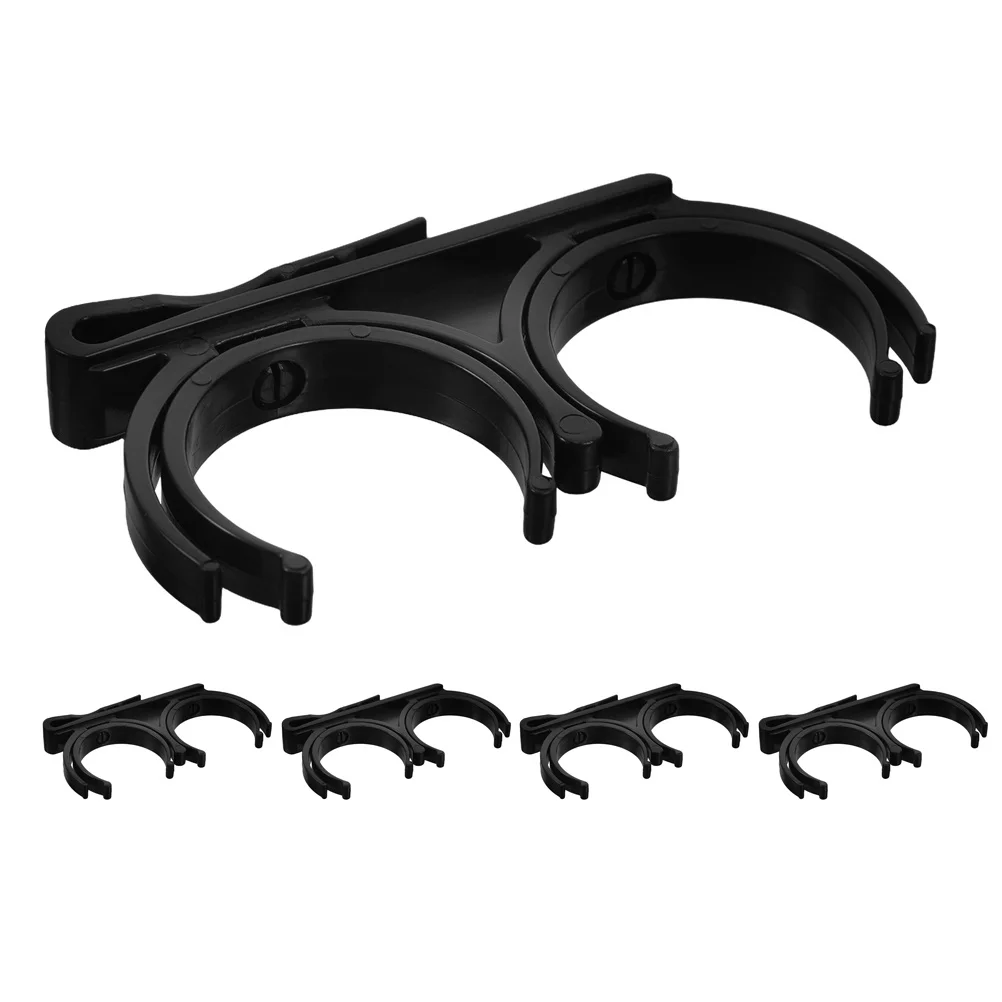 5 قطعة حامل للتدوير طوي المزدوج المشبك خفيفة الوزن قوي قبضة آمنة للاستخدام في الهواء الطلق حزام خصر حامل الكرة مقاطع المحمولة #2