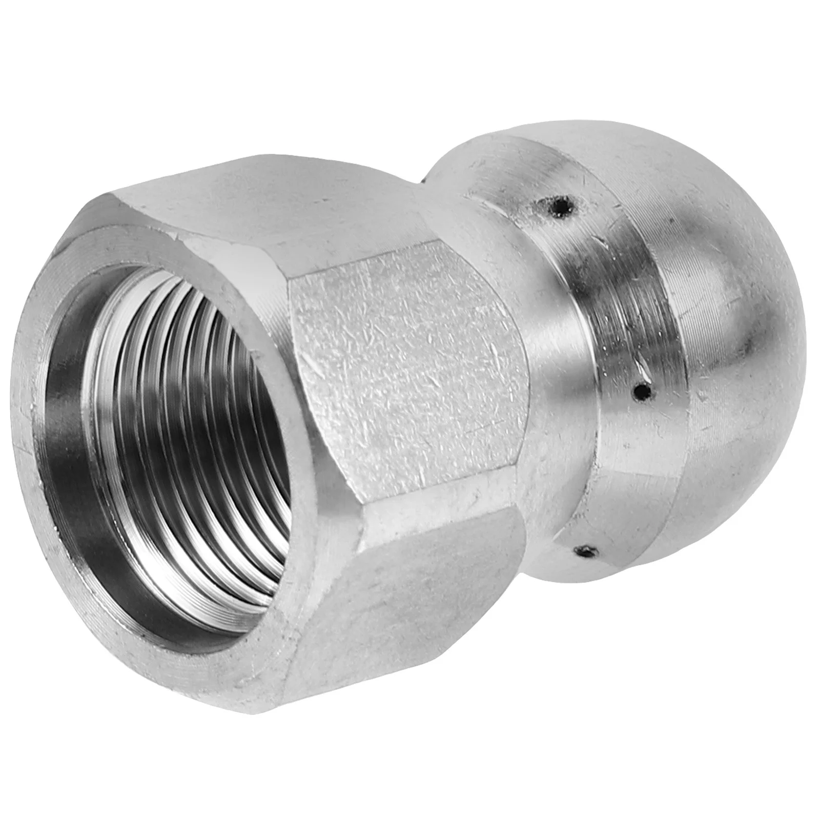 หัวฉีดทำความสะอาดท่อระบายน้ำสแตนเลสขนาดเล็ก แรงดันสูง สำหรับใช้ในบ้าน ท่อระบายน้ำในครัว เครื่องฉีดน้ำ ขจัดสิ่งอุดตันในท่อ