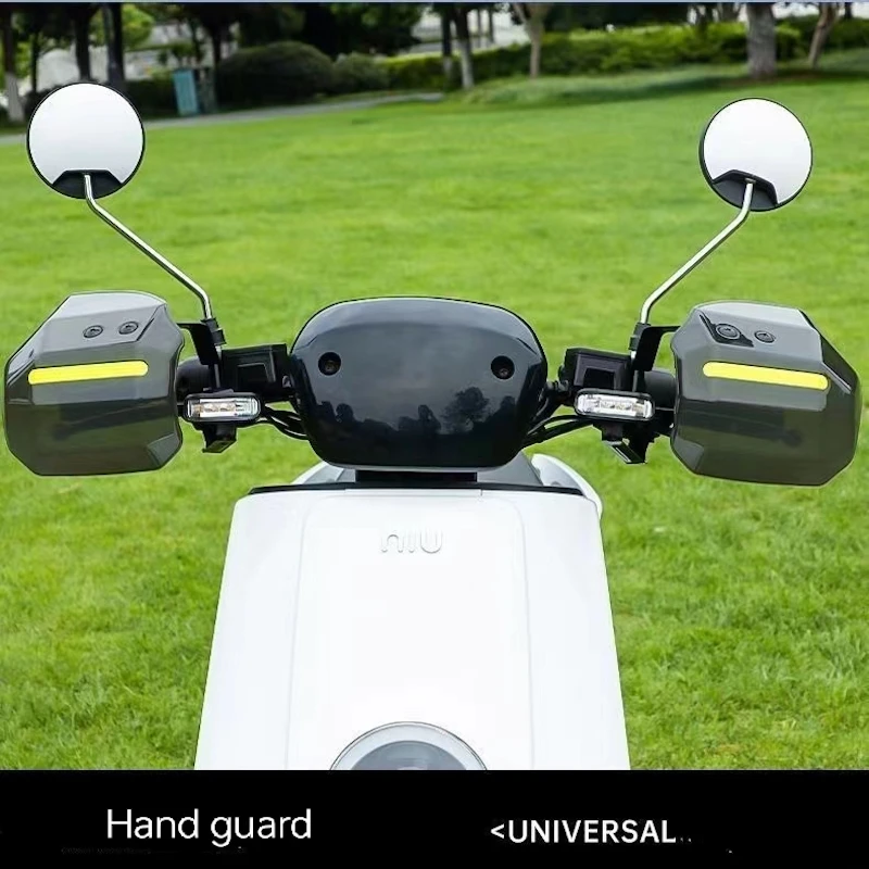 Easy to Install and Disassemble Hand Guard for Scooter Motorcycle ATV with Night Reflective Strip Wind Rain and Sun Protection