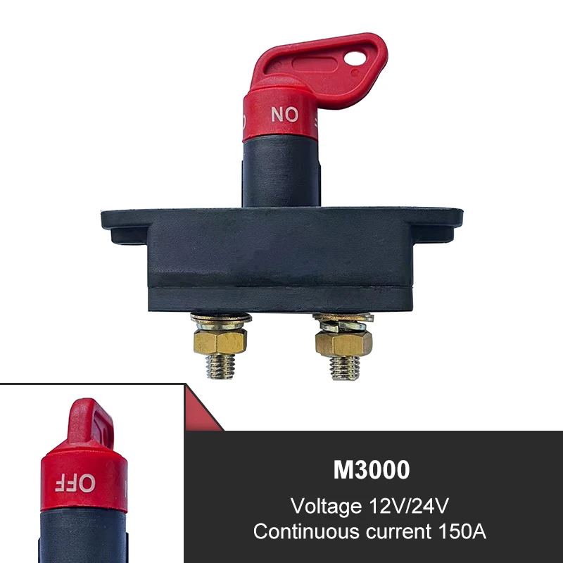 

Marine Auto Power Switch Auto Cut Off Kill Switch M3000 Disconnect Isolator Modify Rotary Isolator Disconnector for Boat Car