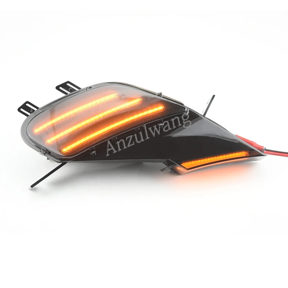 2pcs LED Dynamic Amber Turn Signal Light Side Fender Marker Lamp For Porsche Cayenne 955 2003-2006 OEM# 95563103310