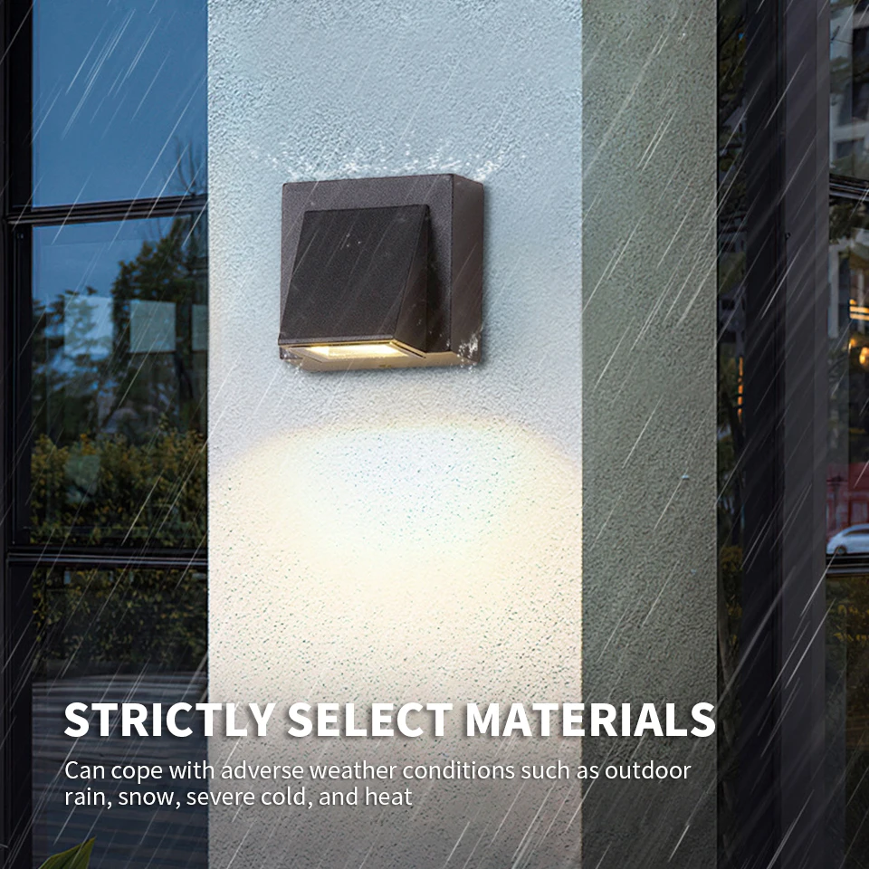 الألومنيوم الجدار مصباح مقاوم للماء في الهواء الطلق وحدة إضاءة LED جداريّة ضوء IP65 حديقة الإضاءة مصباح للشمعدان شرفة الديكور AC110V 220 فولت