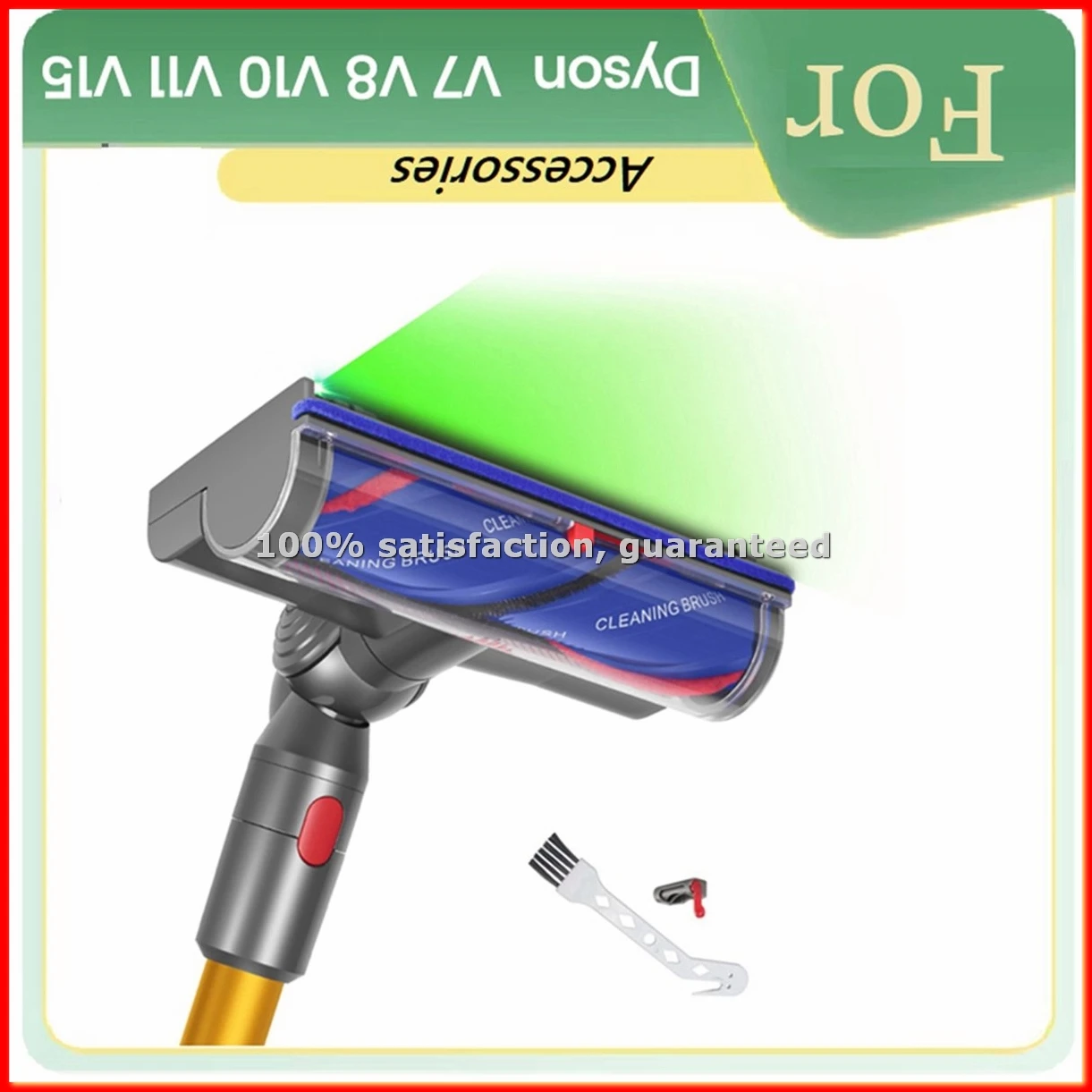 

Комплект усовершенствованных насадок для пылесосов V7 V8 V10 V11 V15 с LED-датчиком обнаружения пыли - A09G
