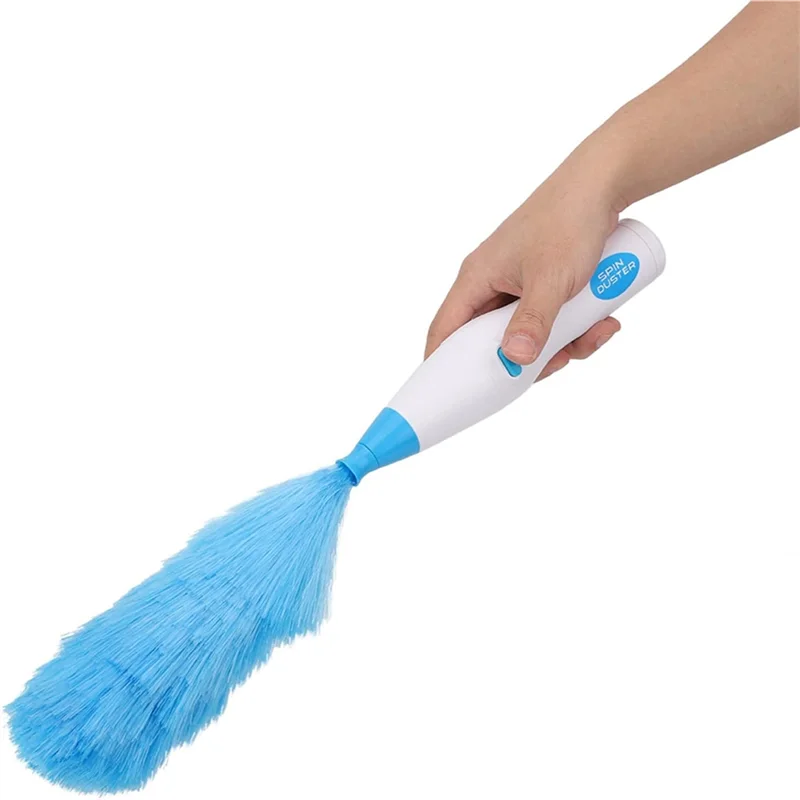 B59B-Large Handle Dust Duster Household Electric Dust Duster 360 Degree Rotatable Dust Collector Dust Cleaning Brush