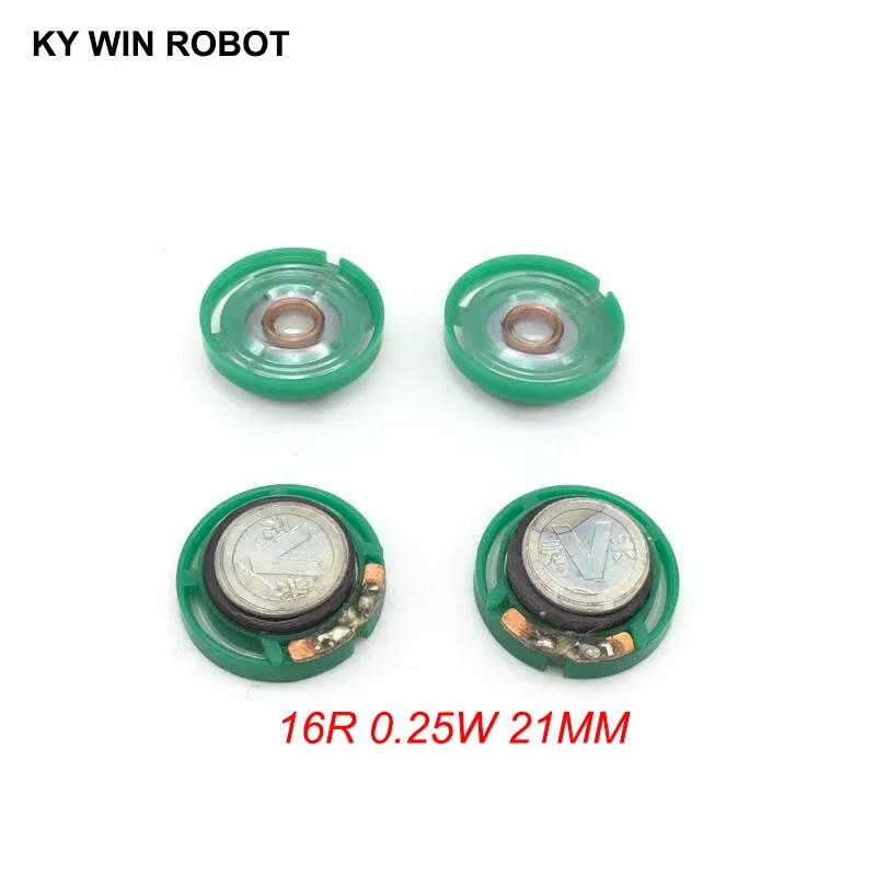 

5pcs/lot New Ultra-thin Mini speaker 16 ohms 0.25 watt 0.25W 16R speaker Diameter 21MM 2.1CM thickness 7MM