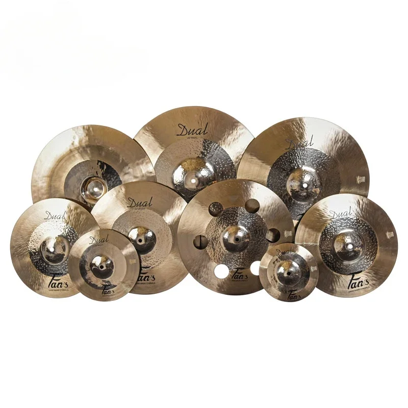 High Quality Fans  Hand Made Dual Series 4pcs Cymbals Set Drum Set