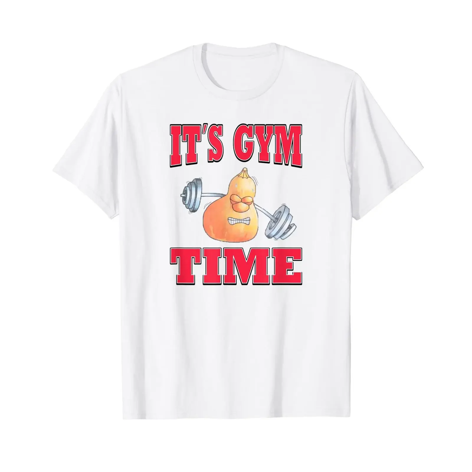 Vegetable Fitness Strongman ITS GYM TIME T Shirt vintage Washed Slightly Versatile Comfortable Stylish Top For Everyday Wear
