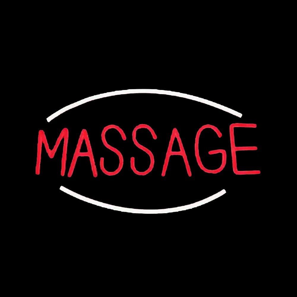 Massage Oval Neon Sign Light Custom Handmade Real Glass Tube Store Bar Advertise Room Decor Display Lamp On Wall 14