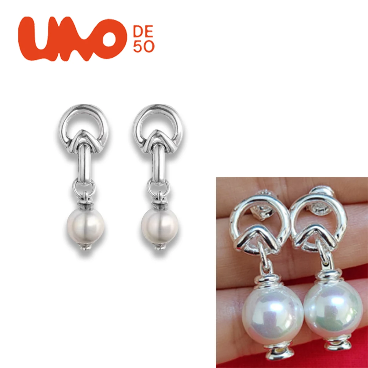 

UNODE50 Earrings Pearl elegant fashion European and American light luxury fashion personality niche versatile