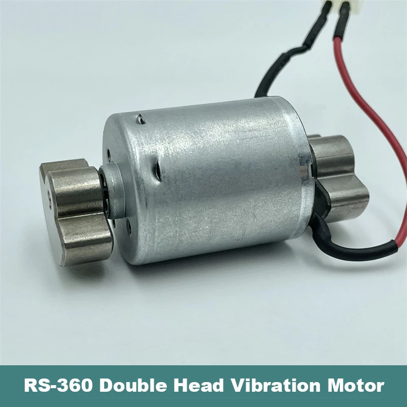 DC 3V 3.7V 5V Double Vibrator Head Dual Ball Bearing Mini RS-360 Strong Vibration Motor DIY Beauty instrument Sex Toy Massager