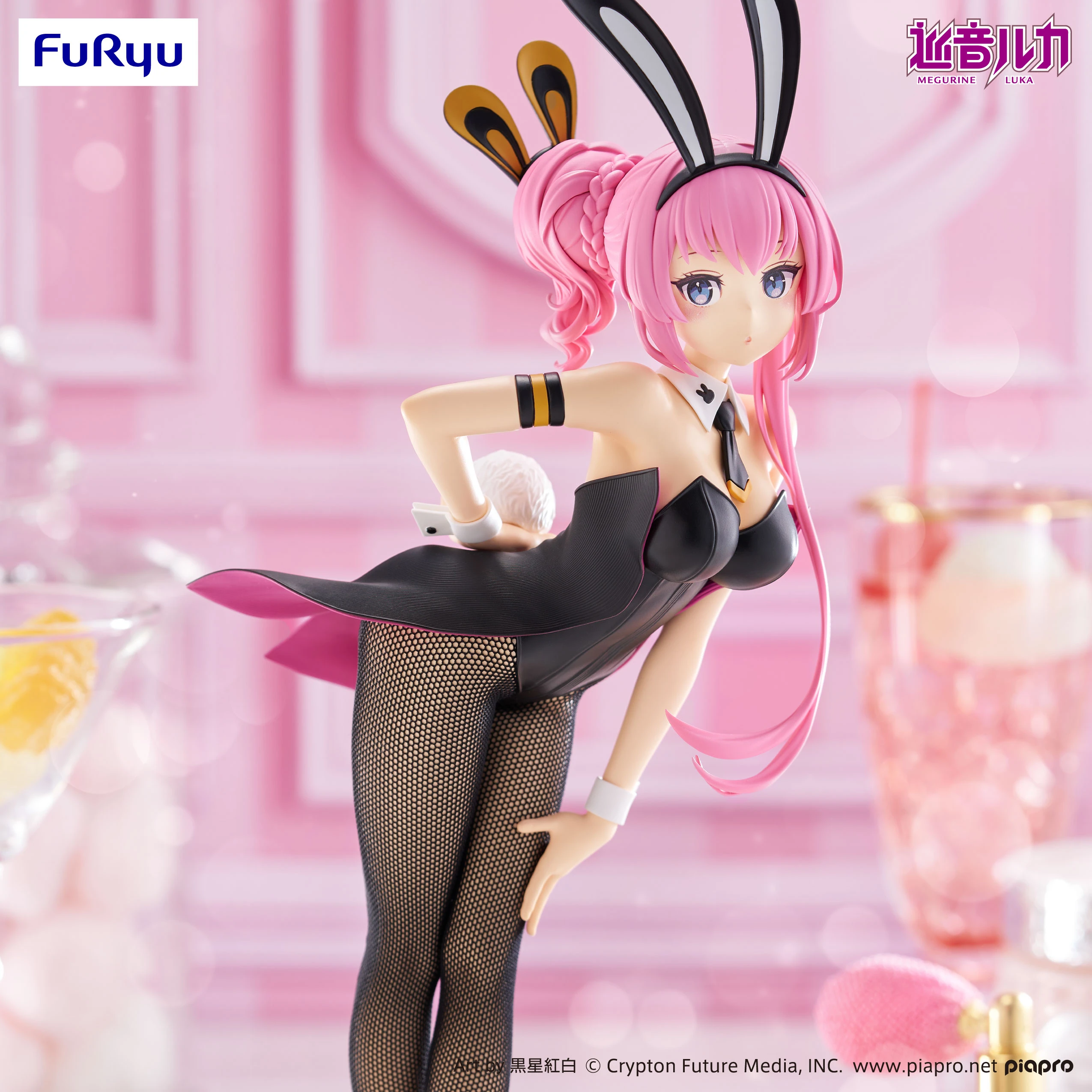 الطلب المسبق الجديد الأصلي Furyu Bicute Bunnies Piapro شخصيات Megurine Luka Bunny البدلة أنيمي Kawaii الفتيات أرقام نموذج الجمال