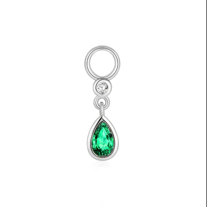 CANNER 1PC 925 Sterling Silver DIY Chain Tassel Piercing Earrings Chain Charm Accessories Y2k Color CZ Jewelry Accessories Gift - view 4