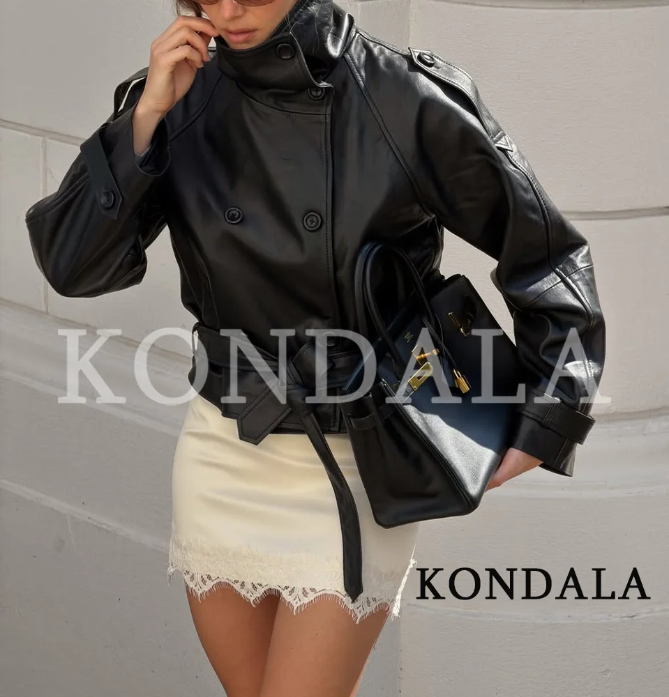 KONDALA Lady Trendy Lace Hem Culottes 2026 Summer Fashion Leisure Mini Shorts Skirts Women Elegant Chic Modern Girls Culottes