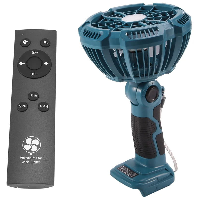 Ventilador de Camping con batería externa, adecuado para Makita (A)