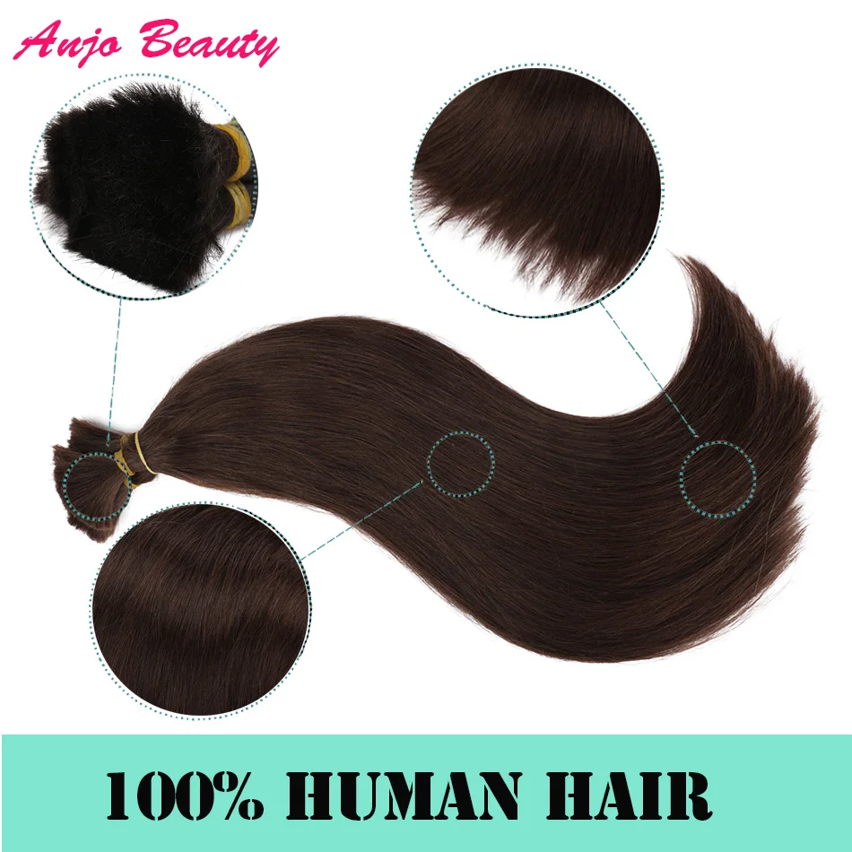 Human Braiding Hair Bulk No Weft Vietnam Remy 100% Human Hair Bulk For Braiding 50g Straight Bundles