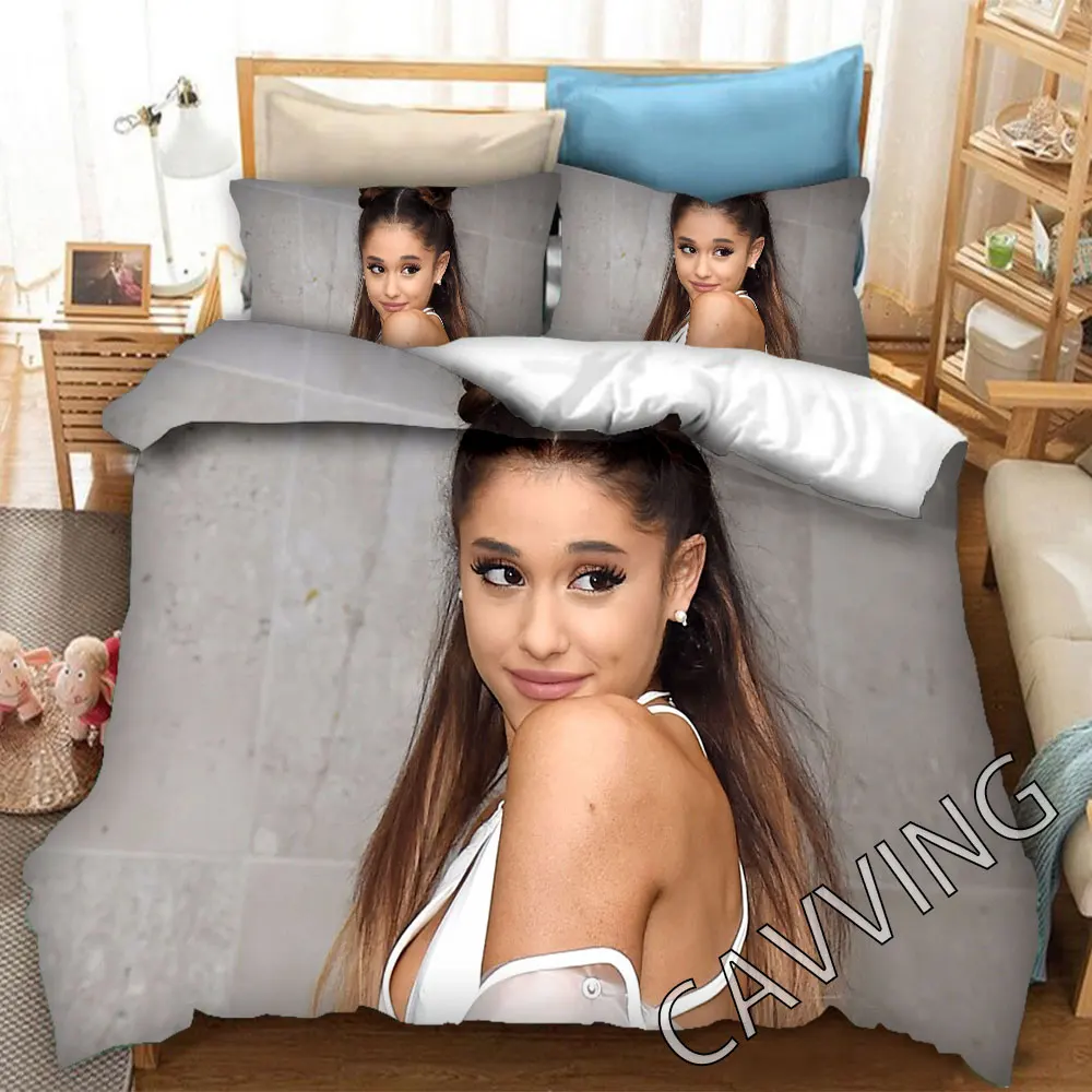 Ariana Grande 3D Bedding Set Duvet Covers & Pillow Cases Comforter Quilt Cover Home Textile (US/EU/AU Sizes)   K02